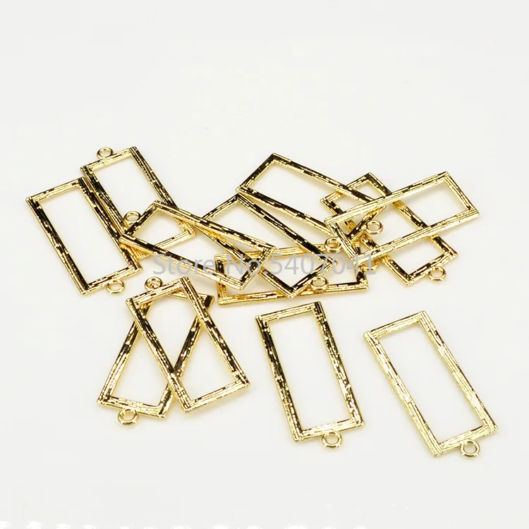 6 шт./лот прямоугольная круглая овальная металлическая рамка DIY талисманы