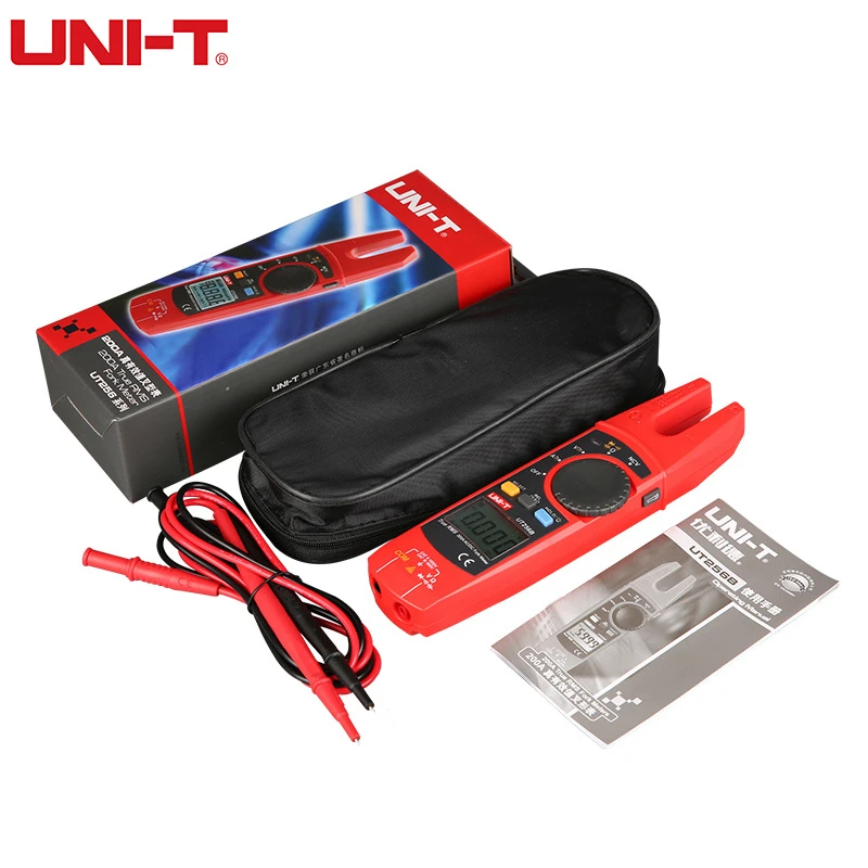 

Digital Multimeter True RMS Clamp Meter AC/DC Ammeter, Resistance/Capacitance/NCV/Diode Test LCD Backlight Auto Range Voltmeter