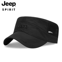 jeep 2020 new middle aged and old flat hat sunshade breathable flat hat torre hat truck driver hat luxury brand mens hat
