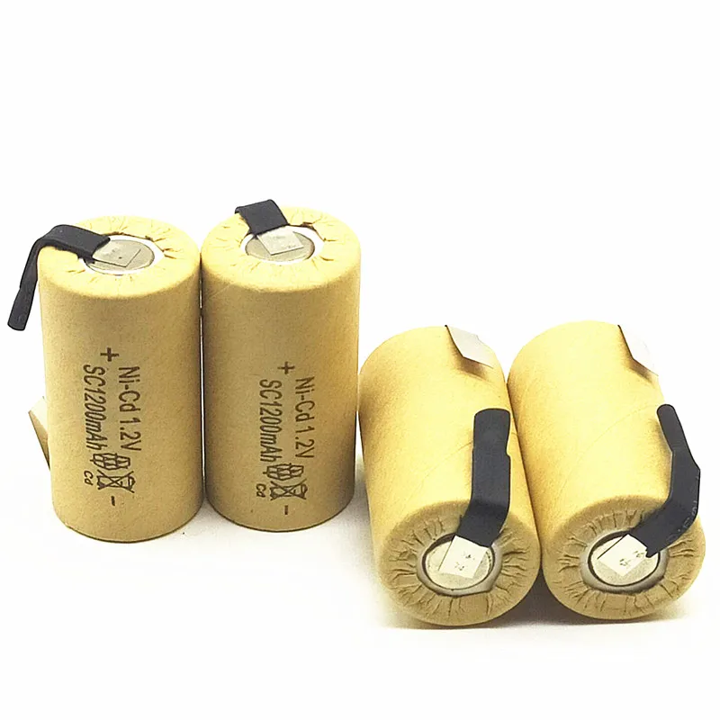 Высококачественная аккумуляторная батарея 20 шт./лот Sub Battery SC Ni-Cd 1 2 v С Tab 1200mAh для