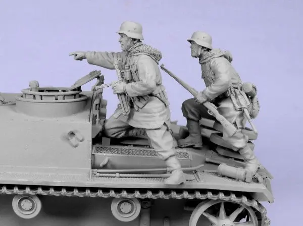 1/35 Неокрашенная сборка Набор фигурок из смолы солдаты (танк n0)|Наборы для сборки