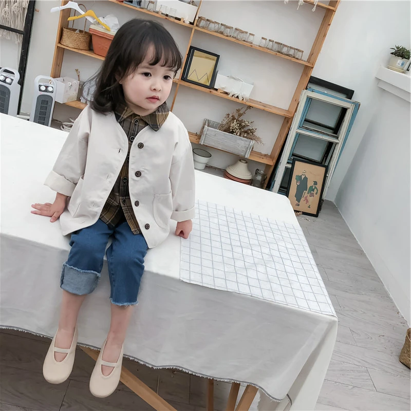 LILIGIRL/хлопковые куртки для маленьких девочек и мальчиков осенне-зимнее детское