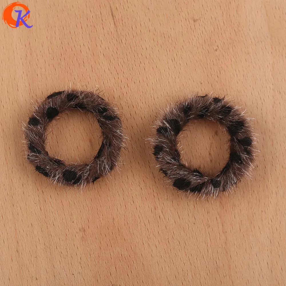 Brown Small Dot Cordial дизайн 31*31 мм 50 шт. ювелирные аксессуары/DIY Изготовление сережек/форма кольца/эффект леопарда/ручная работа/фурнитура для сережек - Цвет: Brown Small Dot