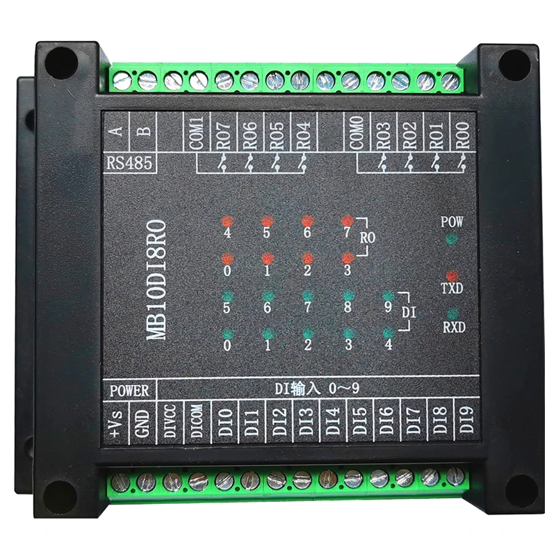 Переключатель вход и выход 8 способ модуль релейного выхода MODBUS RTU RS485 связи|input