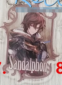 Гранблю Фэнтези брелок с рисунком из игры аниме Ayer Belial Elmott Lucifer Cain Sandalphon Nezahualpilli Eustace Aoidos акриловый брелок - Цвет: 07 Sandalphon