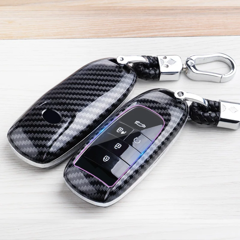 Чехол для ключей из АБС-пластика углеродного волокна автомобильных GAC Trumpchi Aian S V