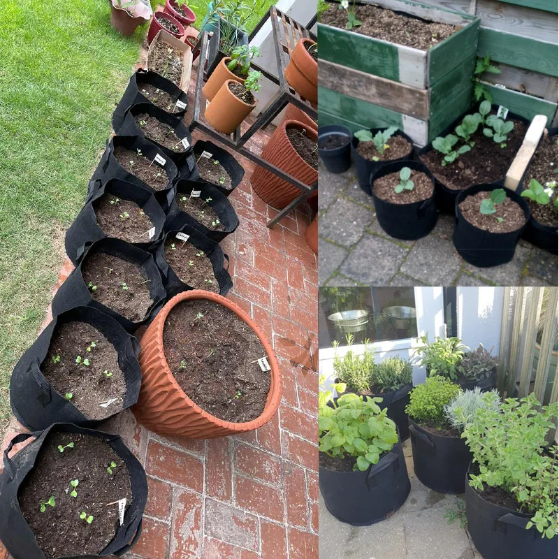 Ручные пакеты для выращивания растений утолщенные садовые мешки фруктов 7