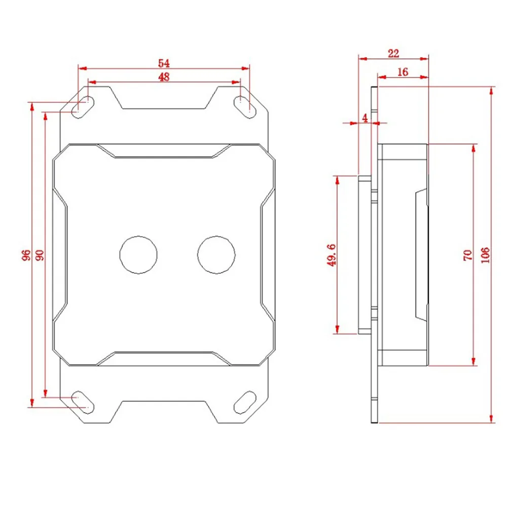 

FREEZEMOD CPU Water Block for AMD AM2 AM3 AM4 3pin 5V Copper Base Plate Computer Cooler MOD Water Coolling AURA SYNC AMD-PK5E