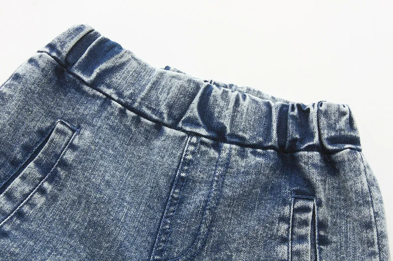 Джинсы для мальчиков IENENS детские свободные джинсовые брюки длинные узкие прямые