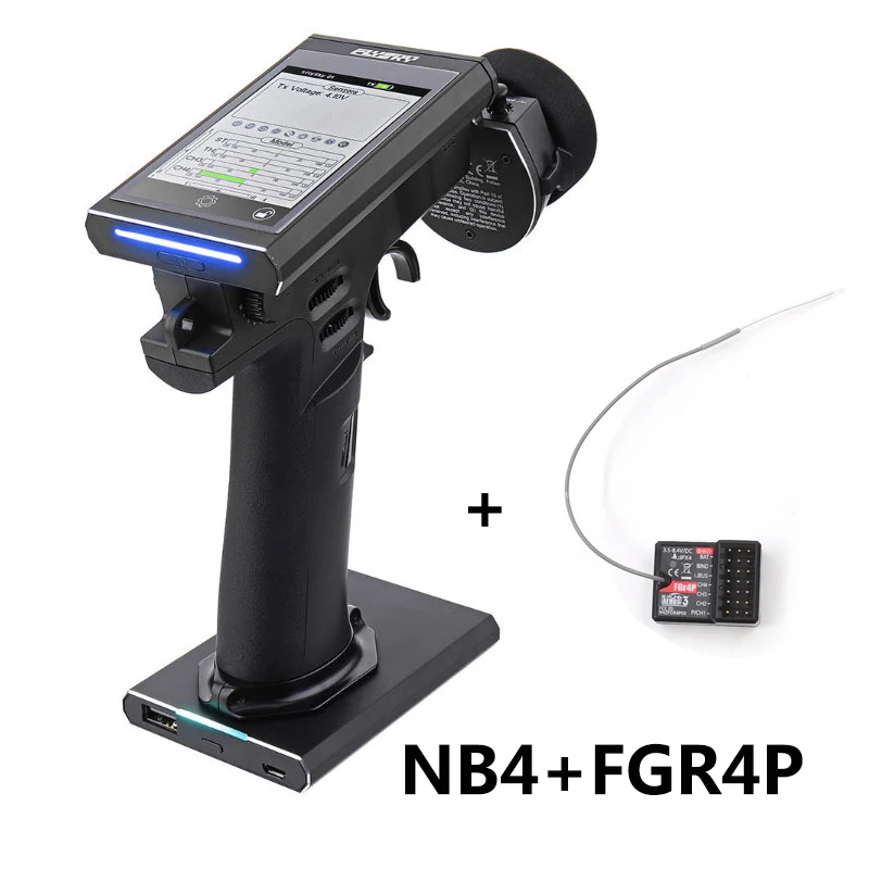 Новый Flysky NB4 FS 2 4G 4CH благородный цветной сенсорный экран радио передатчик с FGR4P