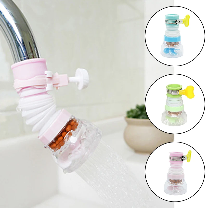 Подвижный кухонный кран с насадкой для душа фильтр водо-поворотный дома кухонные