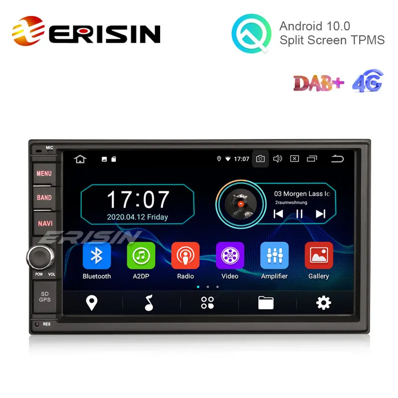 Erisin ES5970U 7 &quotAndroid 10 0 универсальное 2 Din автомобильное радио GPS DAB + 4G TPMS Carplay |