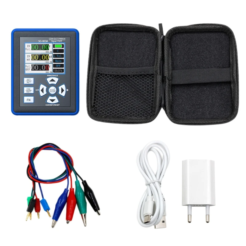 

SG-003A Voltage Current Signal Generator 0~20mAh Simulator Calibrator PWM Analogs Output Source Process Calibrator