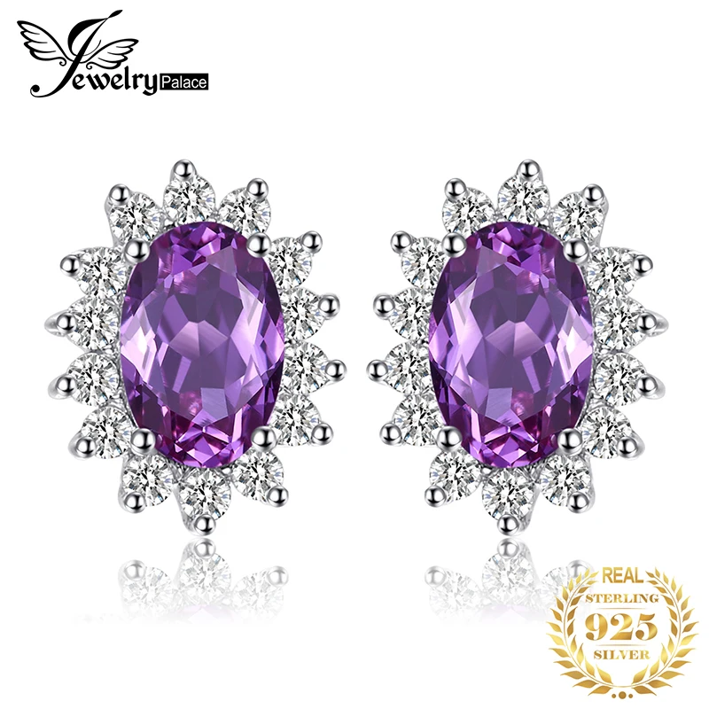 Jewelrypalace овальное 1.5ct Принцесса Диана Уильям Кейт Миддлтон создан Александрит