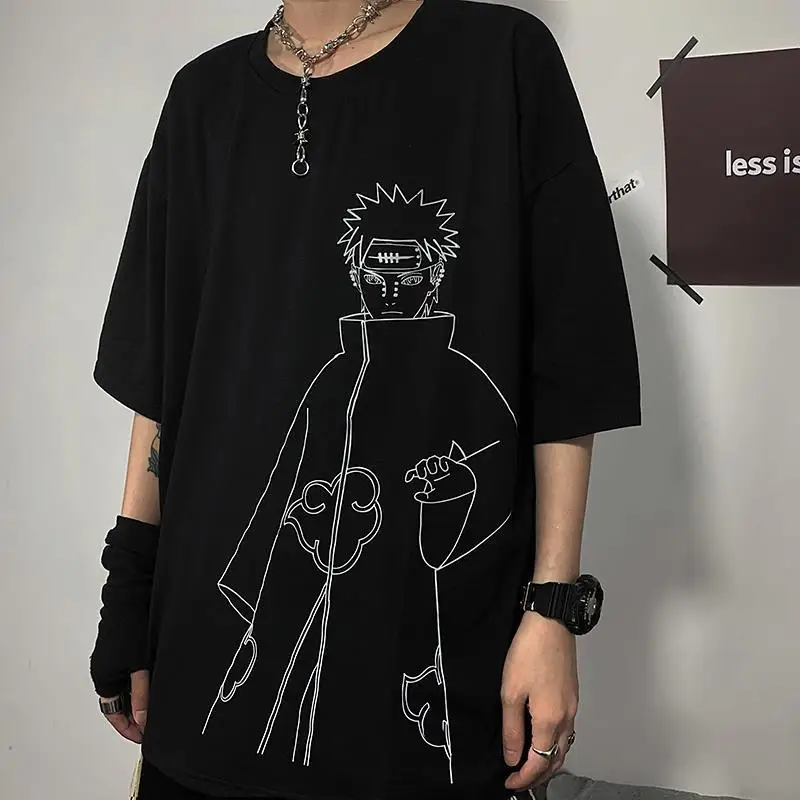 Крутая черная уличная футболка летняя хлопковая Футболка с амином в стиле