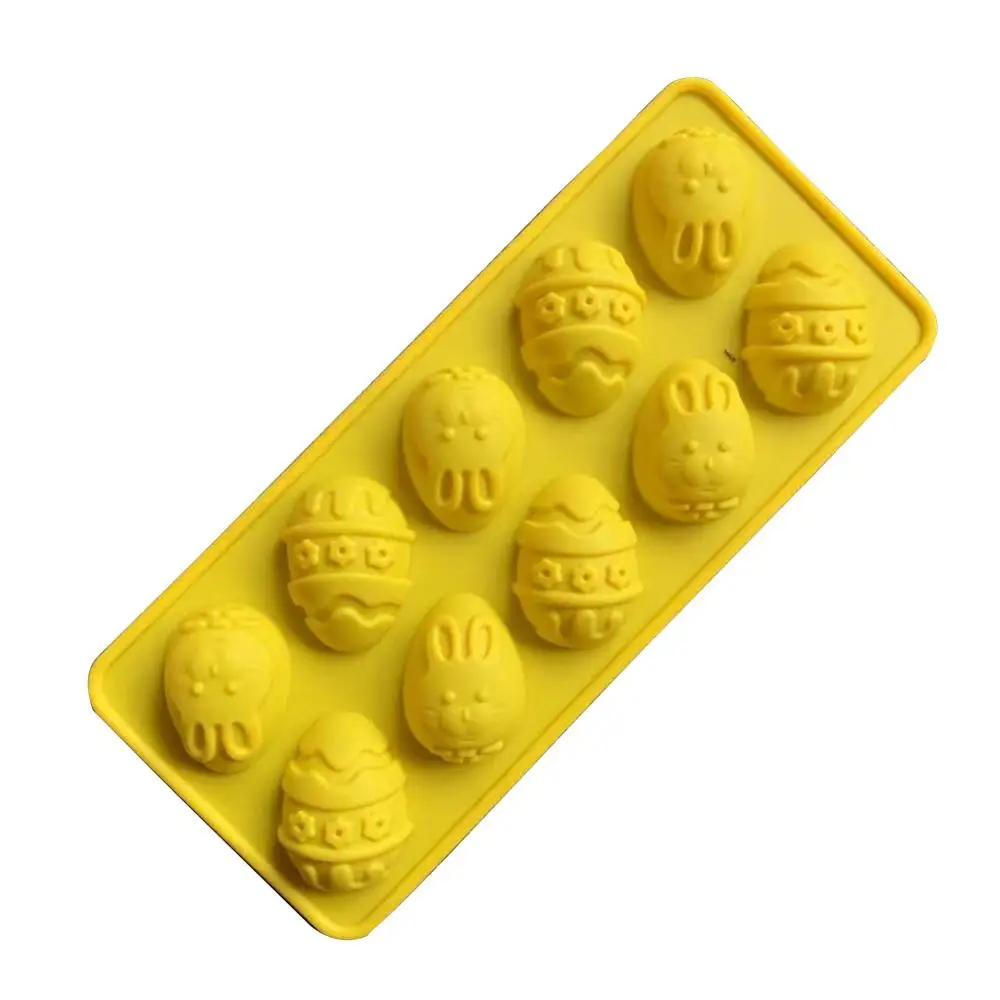 10 ячеек пасхальное яйцо силиконовая искусственная шоколада поднос для льда