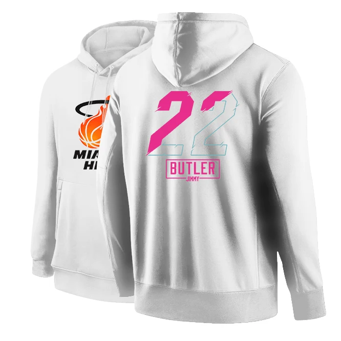 

Новинка 2022, мужские трикотажные изделия в американском стиле для баскетбола, одежда № 22, Толстовка Джимми Батлер, Тайлер герро Майами, толст...