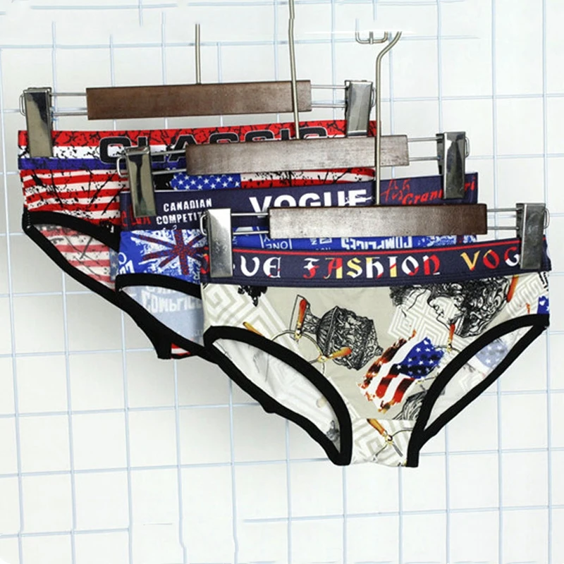 Трусы-боксеры женские с принтом в виде национального флага 3 шт./упаковка |