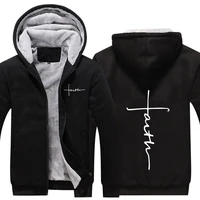 male fashion new printed hooded clothes winter male zip up sweater fleece warm mens casual thicken coat wool liner jacket s 5xl