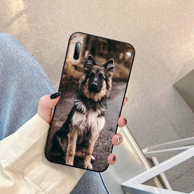

smart Dog German Shepherd Phone Case For Samsung S Note20 10 2020 S5 21 30 ultra plus A81 Cover Fundas Coque