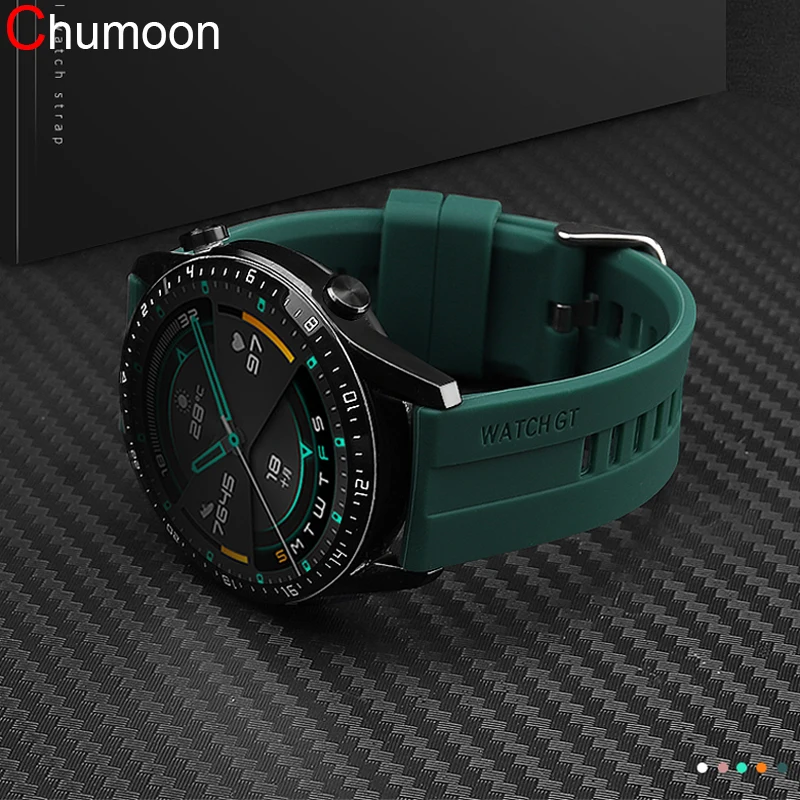 22mm Watch Strap For Samsung Galaxy Watch 3/45mm/46mm/ gear s3 Band Silicone SmartwatchBracelet Huawei Watch Gt 2/2e/3 Pro Strap