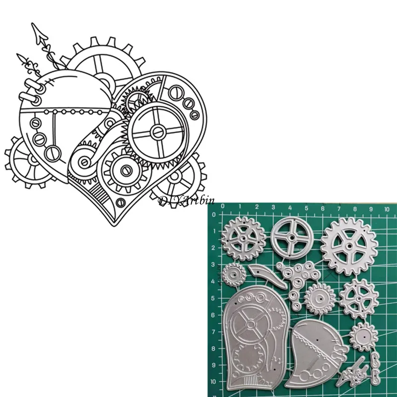 

Steampunk cutting stencils Die and embossing new 2020 Dies Scrapbooking Craft Supplies Paper Card Making DIY Paper Craft
