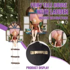 Сказочный Дом NEWPrincess Fairys с подвесной лестницей, искусственное дерево, наружная скульптура, аксессуары для украшения дома