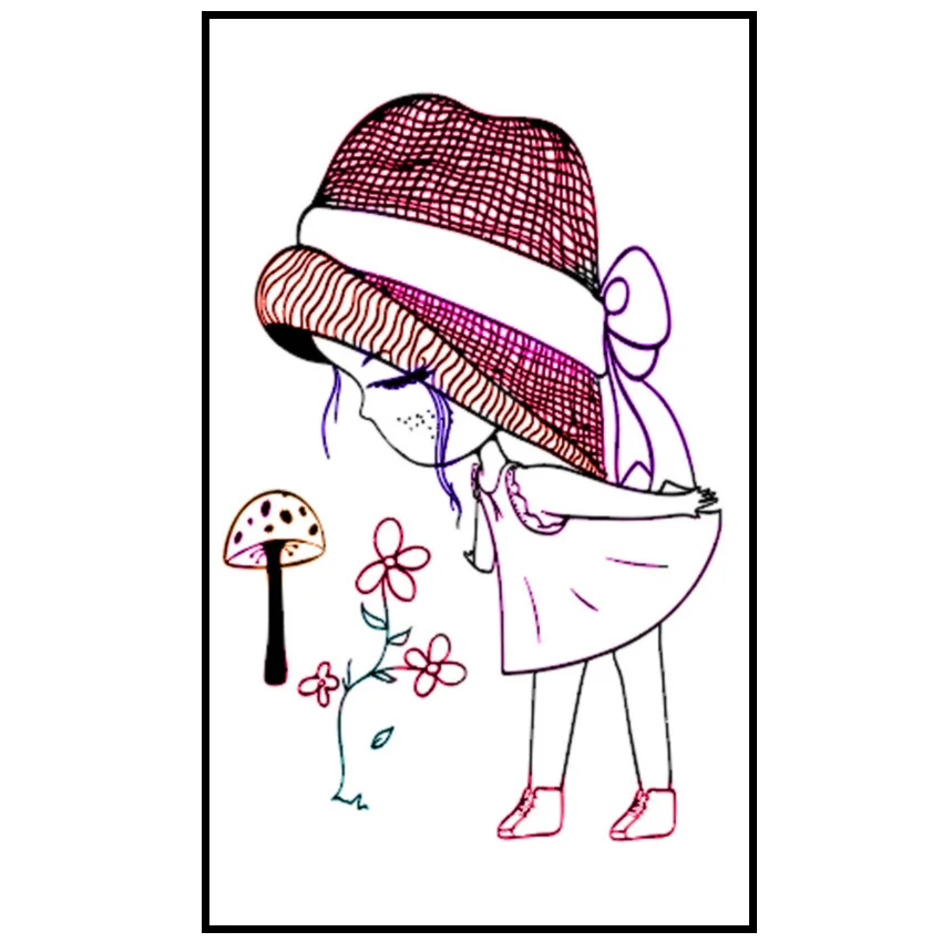 Горячая продажа Грибная девочка прозрачные штампы/силиконовые уплотнения Ролик