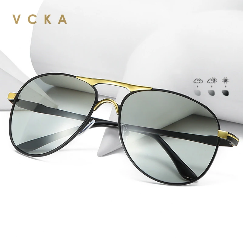 

VCKA Trending Styles Aluminium Magnesium Glass Square Men Sunglasses Polarized Sun glasses for Men Sport Eyewear Oculos de sol