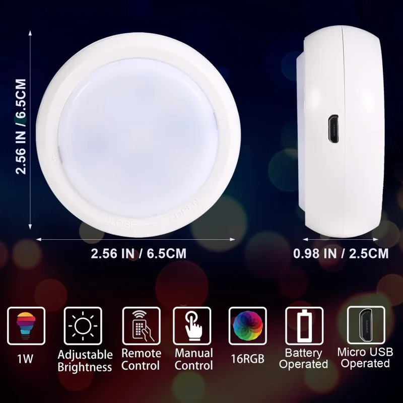 6 шт. светодиодный дистанционный контроллер RGB свет 16 цветов ночник для дома на открытом воздухе ваза Чаша Сад вечерние украшения свет