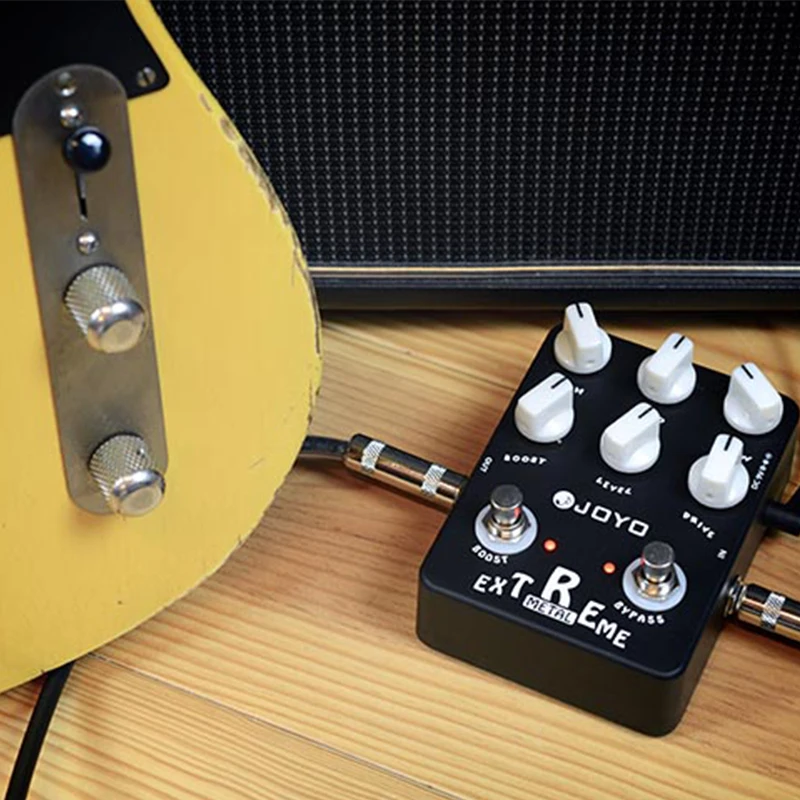 

Joyo Jf-17 Extreme Metal Distortion Electric Acoustic Music Footswitch High Gain Overdrive Pedal Bass True Bypass Guitar Pedal