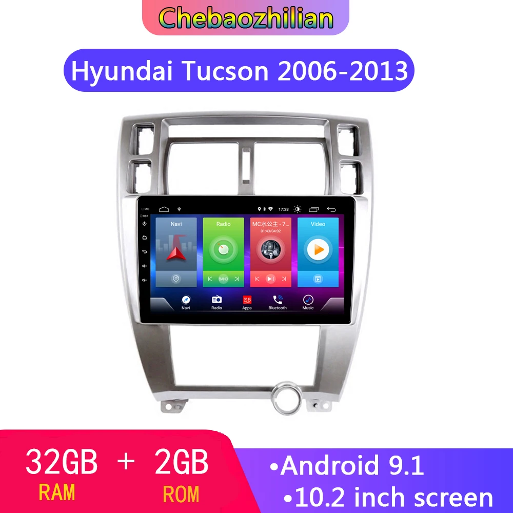 10 2 дюймовый Android 9 1 для Hyundai Tucson 2006 2013 стандартный стерео мультимедийный плеер wifi