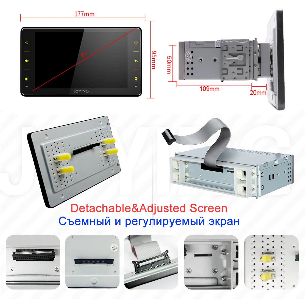 6 2 &quot1Din универсальный Android автомобильный стерео радио DSP GPS зеркало ссылка SPDIF