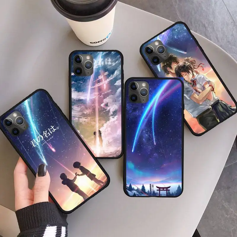 

Anime Your Name Kimi no Na wa Phone Case for iPhone 11 12 pro XS MAX 8 7 6 6S Plus X 5S SE 2020 XR mini