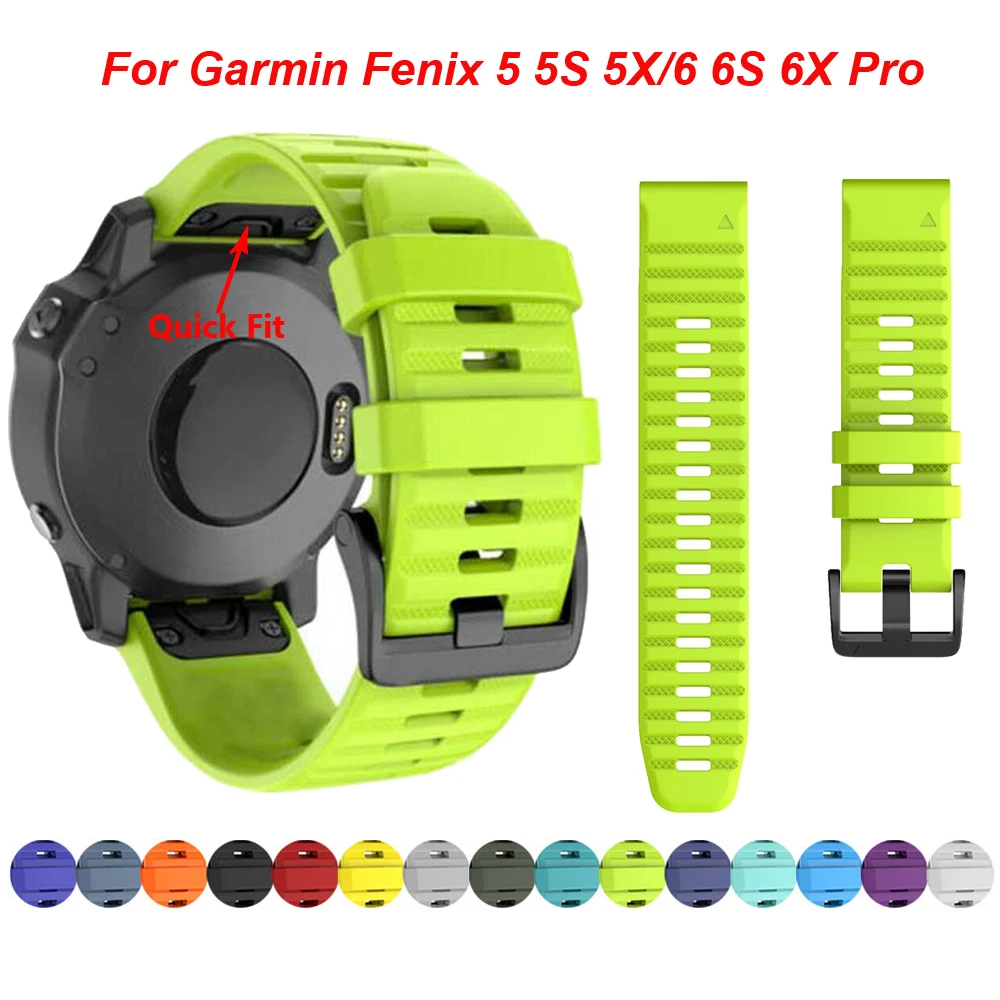 Ремешок для наручных часов быстросъемный сменный Браслет Garmin Fenix 6 6S 6X Pro GPS легко