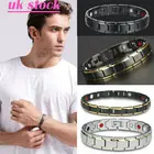 Модный браслет Hirigin с магнитной терапевтической энергией, браслет из нержавеющей стали с голограммой для магнитной терапии