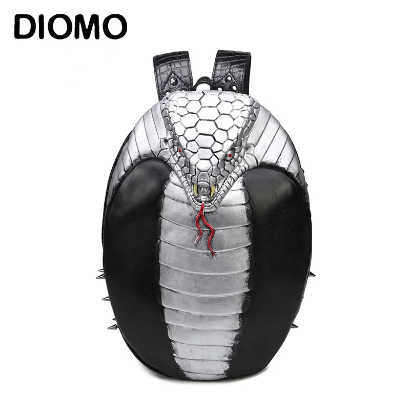 Персонализированные 3D рюкзак с тиснением &quotЗмеиная кожа&quot для женщин и мужчин высококачественные