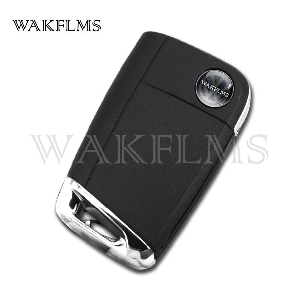 3 кнопки Smart Remote Flip Автомобильный ключ 433 МГц для Volkswagen (MQB) с Megamos AES ID88 Chip Keyless Go / Entry |