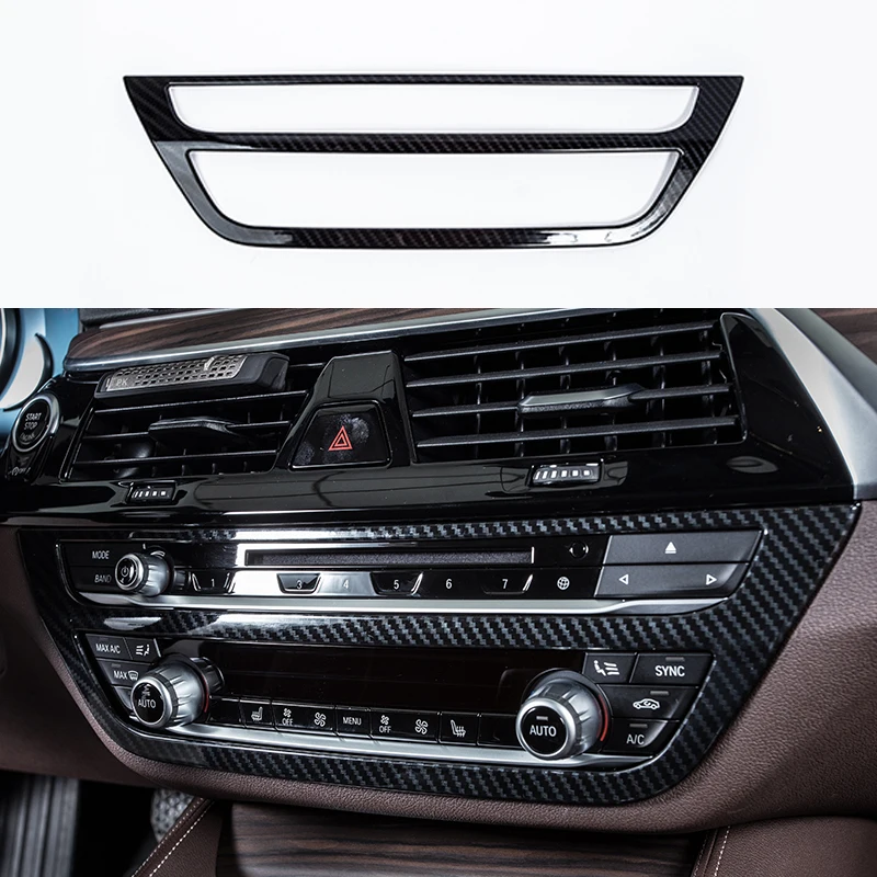 Хромированная панель центральные кнопки CD рамка Крышка отделка для BMW 5 серии G30 G31