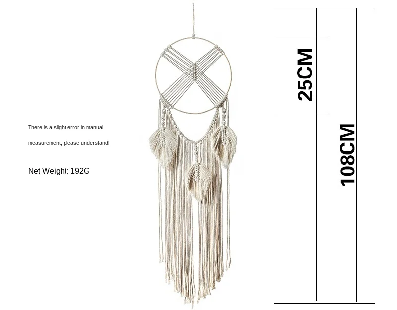 

Bohemian Woven Macrame Wall Tapestry Monternet Wall MountHome Decoration Pendant Sofa Bedroom Bedside Background Wall Hanging