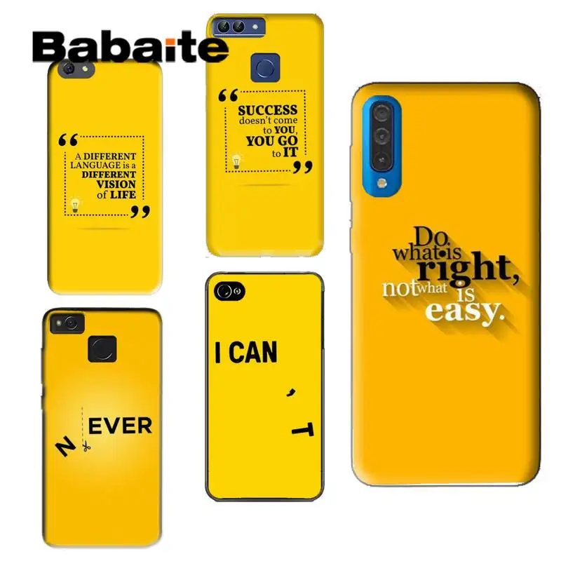 

Babaite motivational quote Phone Case for samsungaNote10lite A81 01 11 31 huaweihonor8A 9X redmi9 note9 8A oppoReno2 3pro ace