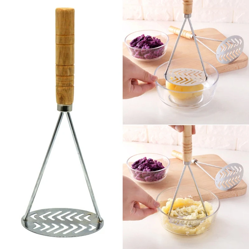 Толкатель из нержавеющей стали/картофельный машер с широкой КРЕПЕЖНОЙ ПЛАСТИНОЙ