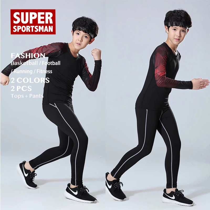 Детский Стиль спортивный костюм для бега Детские тренировочные костюмы