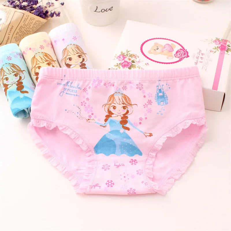 2 шт./партия модные детские трусики трусы для девочек нижнее белье милые с