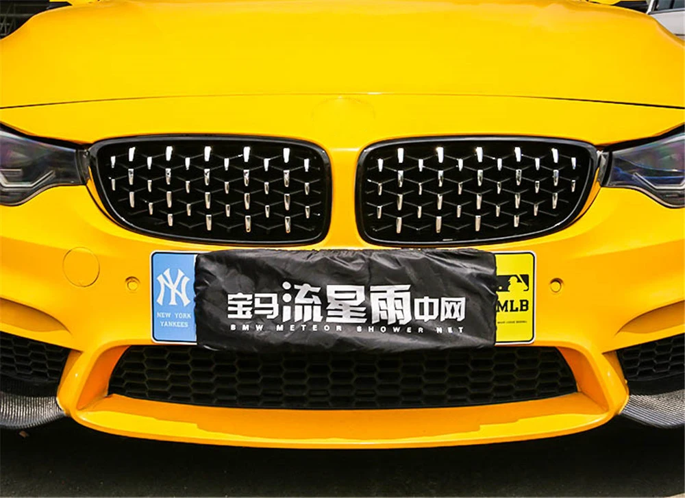 

For BMW 4 Series F32 F33 F36 F80 M3 F82 F83 M4 New Style Diamond Front Bumper Racing Grills 2008+