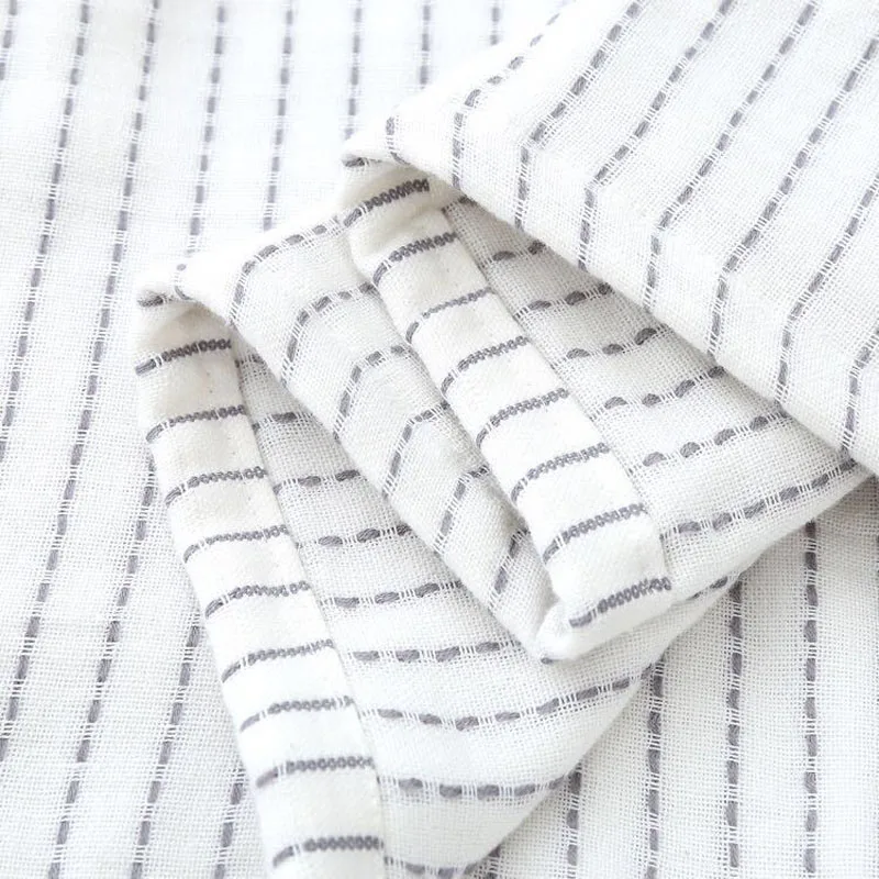 Полосатое Хлопковое одеяло летнее полотенце супер мягкое покрывало для дивана