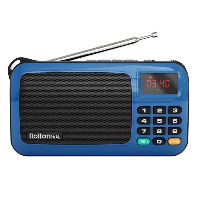 Портативный мини динамик Rolton W405 музыкальный плеер fm радио tf карта USB для ПК iPod
