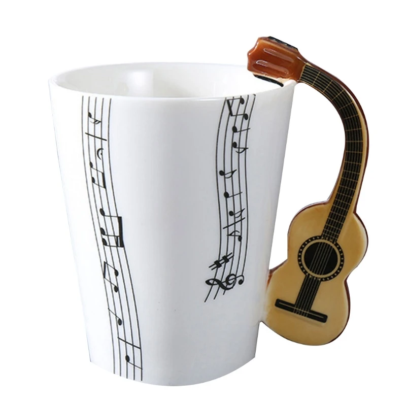 

Ceramic Coffee Mug Cup with handle Music element Creative