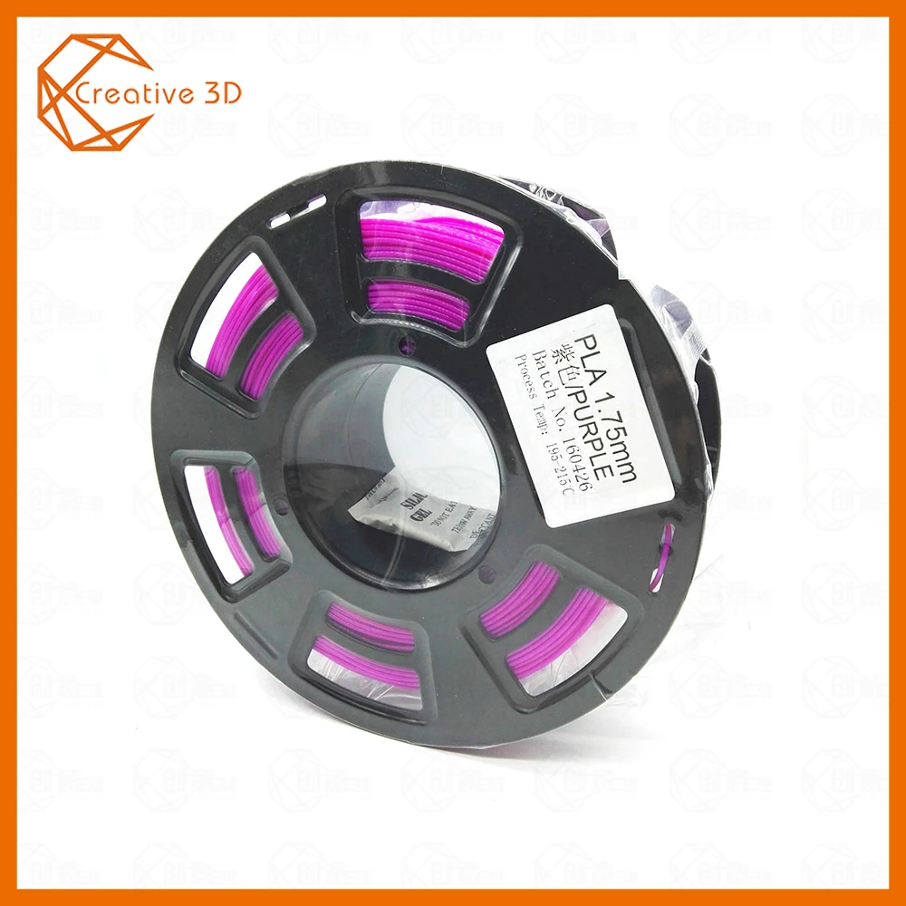 PLA purple 200g DIY 3d принтер нить Много цветов дополнительно PLA 1,75 мм MakerBot RepRap пластиковые резиновые расходные материалы материал 0,2/кг Горячая Распродажа - Цвет: PLA purple 200g