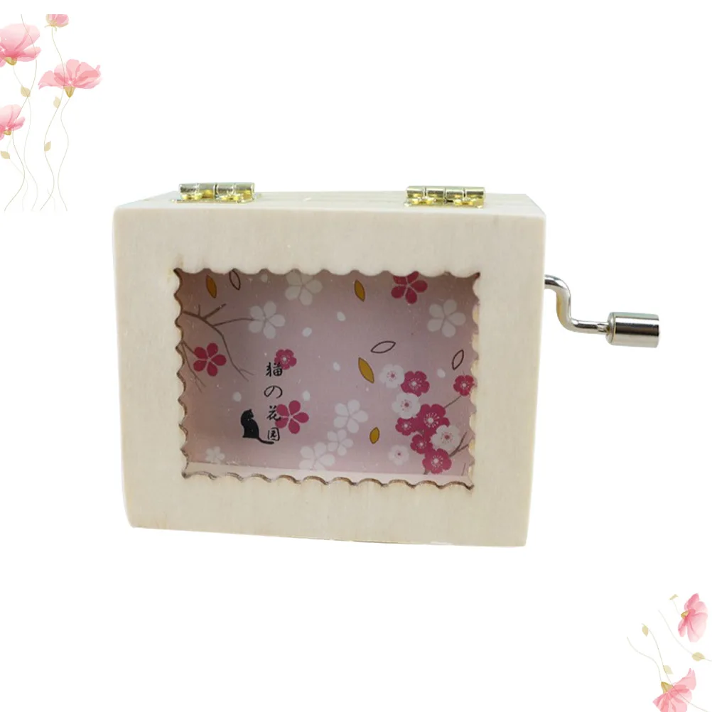 1 шт. ручная музыкальная шкатулка деревянные поделки креативная декоративная